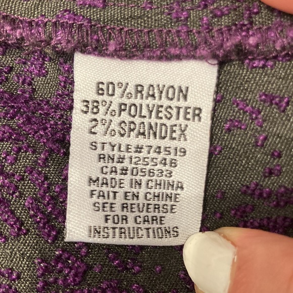 💥SOLD💥 Habitat clothes to live in Gorgeous Purple Textured Swing Jacket - Picture 8 of 9